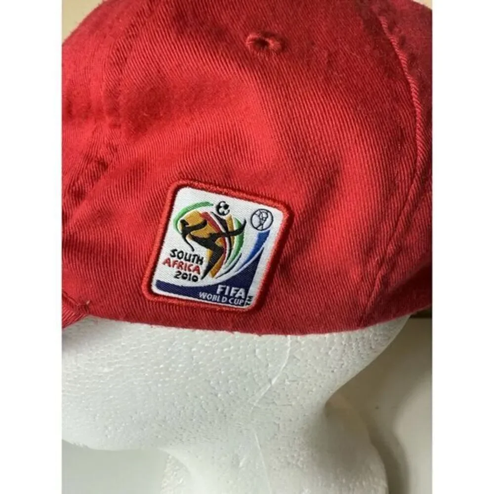 Coca Cola Coke Hat Cap Red Embroidered 2010 South Africa World‎ Cup soccer recy